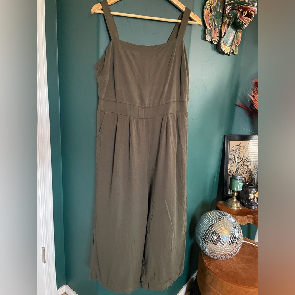 Torrid olive jumpsuit